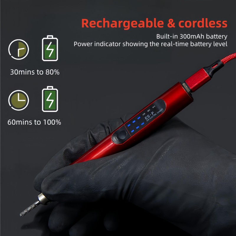 Electric Pen Sander, Portable Mini Sander Tool, Rechargeable Power Sander