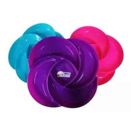 Yuliana Set 12 Platos Botaneros Forma Flor Marca Yuliana 5 Cavidades