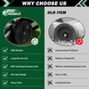 CheeMuii 10 Inch Lawn Mower Wheels 2 Pack 10" Push