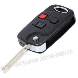 KeylessAutoParts 2x HYQ1512V -4C Chip for Lexus LX470 1998-2004 Upgraded Flip Remote Key Fob