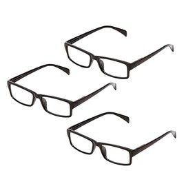 DIAMOND CHEF One Power Auto Focus Reading Glasses – Adjustable Flex Focus Readers for Men & Women, +0.5X to +2.5X Magnification, Durable Spring-Hinge Design, 3-Pack, Black