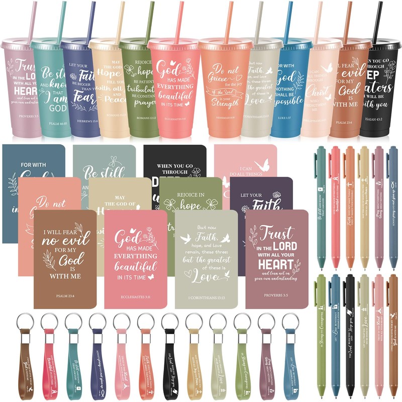 Hollowfly 12 Set / 48 Pcs Christian Church Gifts Plastic