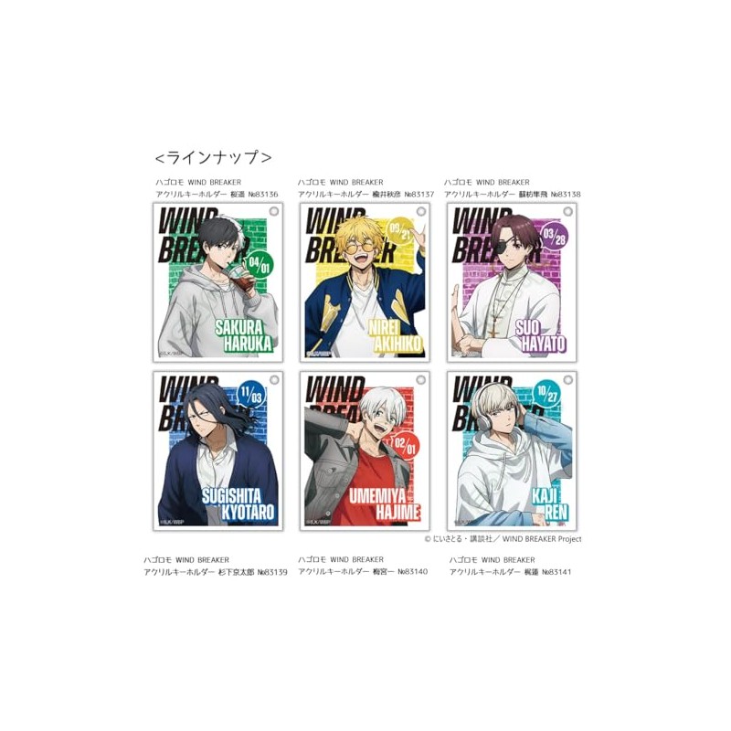 Hagoromo Wind Breaker Acrylic Key Holder, Haruka Sakura No. 83136