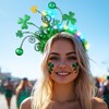 CAKURE Light Up St Patricks Day Headband LED Shamrock Ball