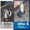 Pearwow PVC Vent Termination Cap, 1 Pcs Roof Vent Cap