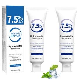 2Pcs Hydroxyapatite Toothpastes, for Enamel Protection for Sensitive Teeth, Daily Protection, Long-Lasting Fresh Breath.