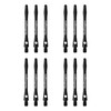 RED DRAGON Laser Etched Aluminium Medium Black Dart Shafts -