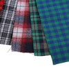 20 Pieces 25 x 25 cm Tartan Check Fabric Polyviscose