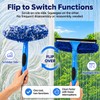 2-in-1 Window Cleaning Kit with Bucket, Extension Pole & Squeegee