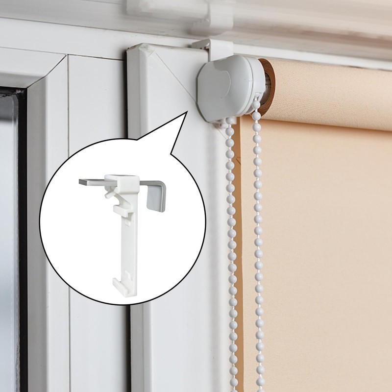 Pack of 8 Clamp Holders for Klemmfix Roller Blind, Double
