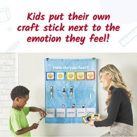 Learning Resources Express Your Feelings Pocket Chart Kids Communicate Emotions To Teachers, Social Emotional Learning, Teacher Supplies For Classroom, Mindfulness For Kids, Anxiety Relief