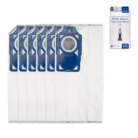 Riccar R30D HEPA Filter Vacuum Cleaner Bags, Charcoal-Infused Tandem Air Blue, Six Bags Included, RNHC-6