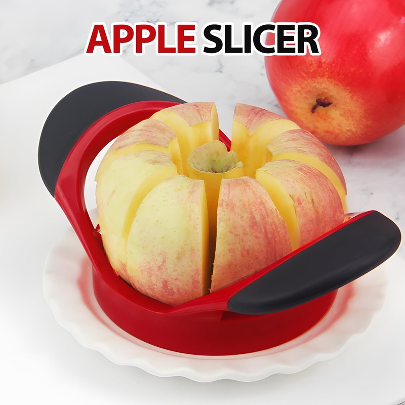 Apple Corer and Slicer - Stainless Steel Fruit Cutter, Ergonomic