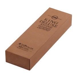 King Deluxe Whetstone - 1000 Grit - Medium Grit - Regular Size - Made in Japan, Brown