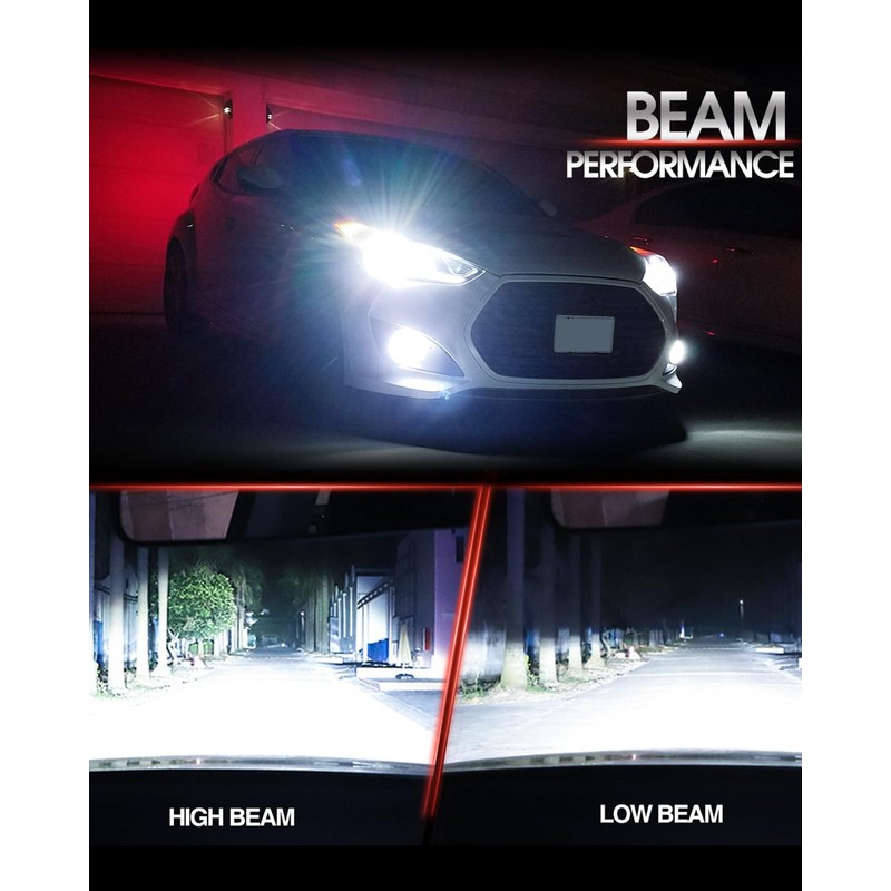 Torchbeam D3S HID Headlight Bulbs, 8000K White Blue, High/Low Beam,