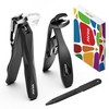 BEZOX BEZOX Nail Clippers with Metal Nail File - Curved