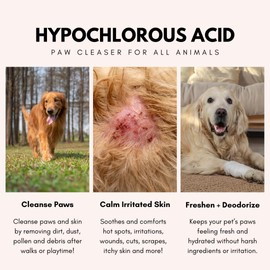 Organic Bunny for Pets Paw Cleanser – No‑Rinse, Lick-Safe Unscented Natural Spray to Soothe, Cleanse, and Deodorize for Pets – Safe & Hypoallergenic Formula for Dogs & Cats – 16 Oz.