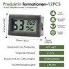 12 x Digital Thermometer Hygrometer Indoor Mini Room Thermometer Indoor