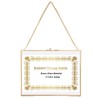 JUXYES Wall Hanging Business License Frame Brass License Certificate Display