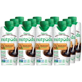 Nutpods Hazelnut Flavored Almond + Coconut Creamer, Unsweetened, Non Dairy, 11.2 Fluid Ounces (Pack Of 12)
