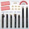 Indexable Lathe Turning Tool 21Pcs Kit 1/2'' 12mm Shank 7