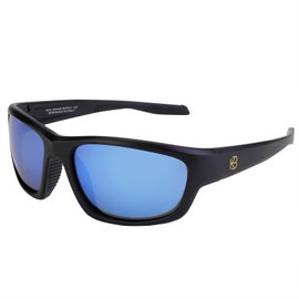 BUNVICK Polarisierte Hochleistungs-Sonnenbrillen aus Echtem Glas für Männer und Frauen, italienisches Design, Anti-Glare, UV400, Corning Echtes Glas Linsen(8201 Rome Blue)