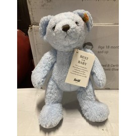Steiff My First Teddy Bear 100%Polyester  Toddler Baby Stuffed Animal Blue