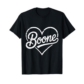 Boone Heart Family Name I Love Boone Vintage T-Shirt