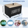 Laundry Pods Container with Lid, Square Storage Box for Laundry