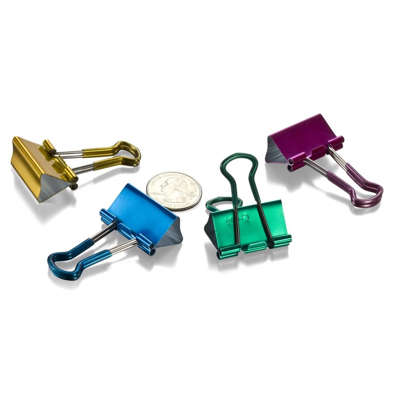 Officemate 31054 Easy Grip Medium Binder Clips, 6 packs of