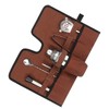 Canvas Cocktail Set Carry Bag Portable Folding Roll Strap Professional