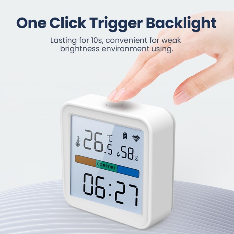 WiFi Thermometer Hygrometer: Smart Temperature Humidity Monitor with App Notification