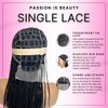 PIB Single Full Lace Knotless Box Braid Wig Square Parted