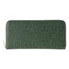 HIRAMEKI. Morris Mini Round Zipper Long Wallet, Cowhide Leather, Embossed