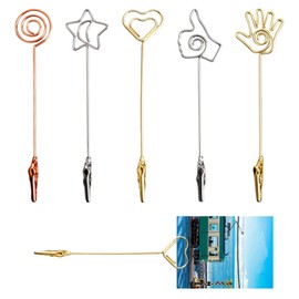 5PCS Clips for Joints, Place Card Holders, Multi-Functional Picture Holders for Tables, Metal Matchstick Extenders, Bracelet Helper Tool for Jewelry Bracelet Necklace