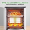 Nutrichef Vertical Countertop Oven with Rotisserie, Bake, Broil, & Kebab