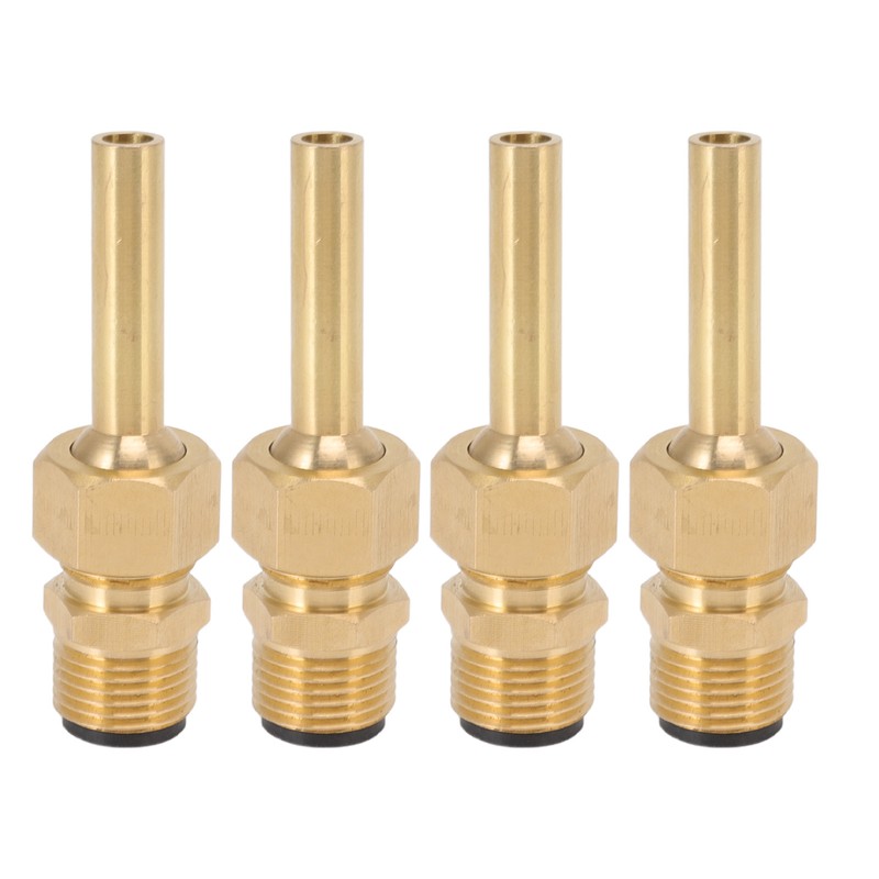 4 PCS Water Fountain Nozzles Pure Copper Large Hexagonal Direct