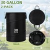 Purpeak 2 Pack Collapsible Pop up Trash Cans for Camping
