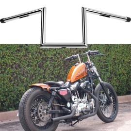 GOODFITMENT For Harley Sportster XL 883 1200 1" Chrome Motorcycle Handlebar Drag Bars Z-bar