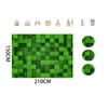 ZZBYSM 7X5FT Cube Pattern Photo Backdrop Green Square Party Photography