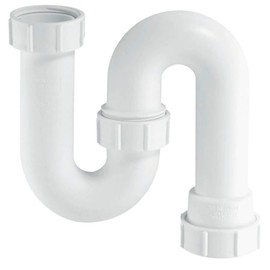 McAlpine SD10 Tubular Swivel 'S' Trap, White