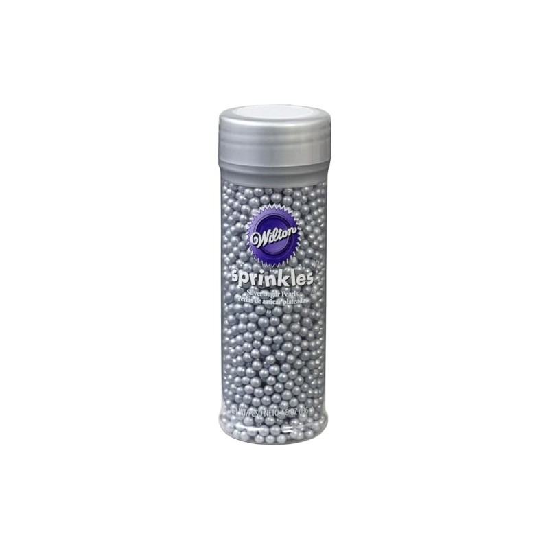 Wilton Decorating Sugar Pearls, 5 oz., Silver
