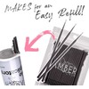 Amber Lash Micro Q-tip Aplicadores de pincel para extensión de