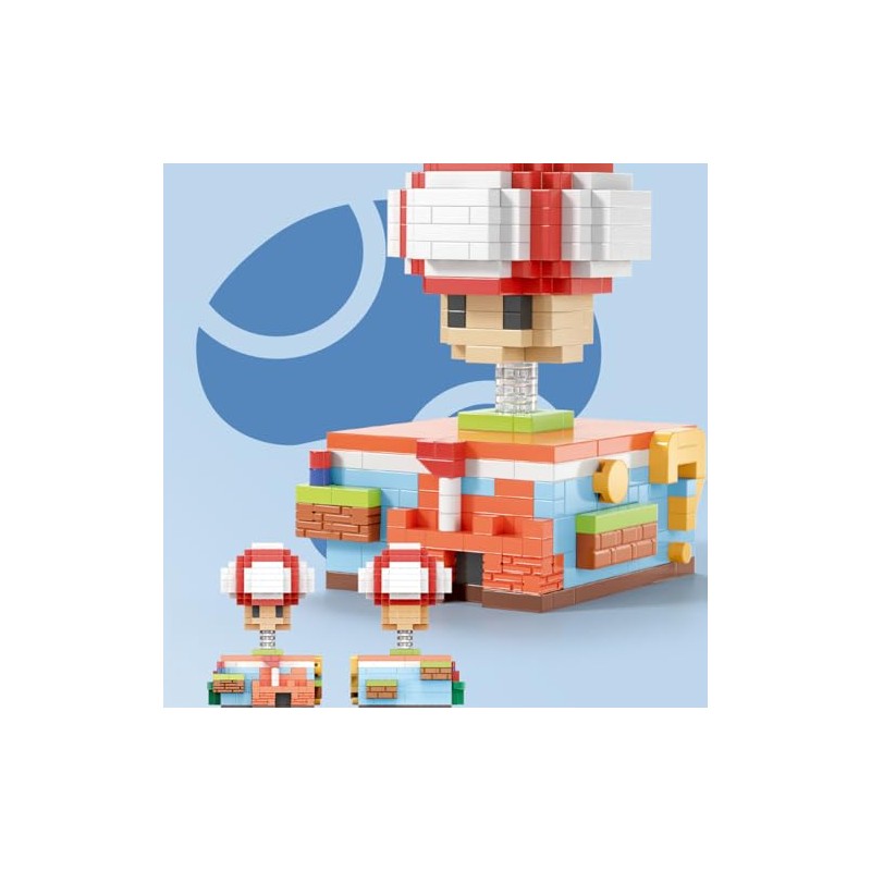 LNZDD Decompression Mushroom Box Building Block Toys, Gifts for Kids