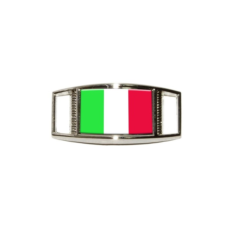 Italy Italian Flag Shoe Sneaker Shoelace Charm Rectangular Decoration