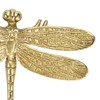 JUXYES Pack of 2 Brass Dragonfly Cabinet Knobs, Golden Tone