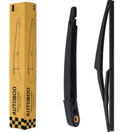 AUTOBOO 11" Windshield Wiper Arm with 12" Rear Wiper Blade Sets Replacement for Nissan Rogue 2008-2013 Juke 2011-2016 Factory OE Style OE:28780-JM00A