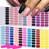 Solid Nail Strips Art Sticker - 20 Sheets Full Cover