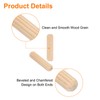 sourcing map 200Pcs 1/4" x 1" Wooden Dowel Pins, Wood