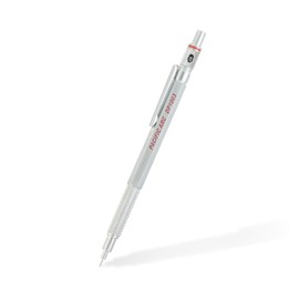 Pacific Arc Chromagraph Metal Mechanical Pencil .3 mm Silver Barrel Mechanical Pencil with Built In Lead Pencil Grade Indicator, Lead Pencil Holder for Drafting, Sketching, and Drawing